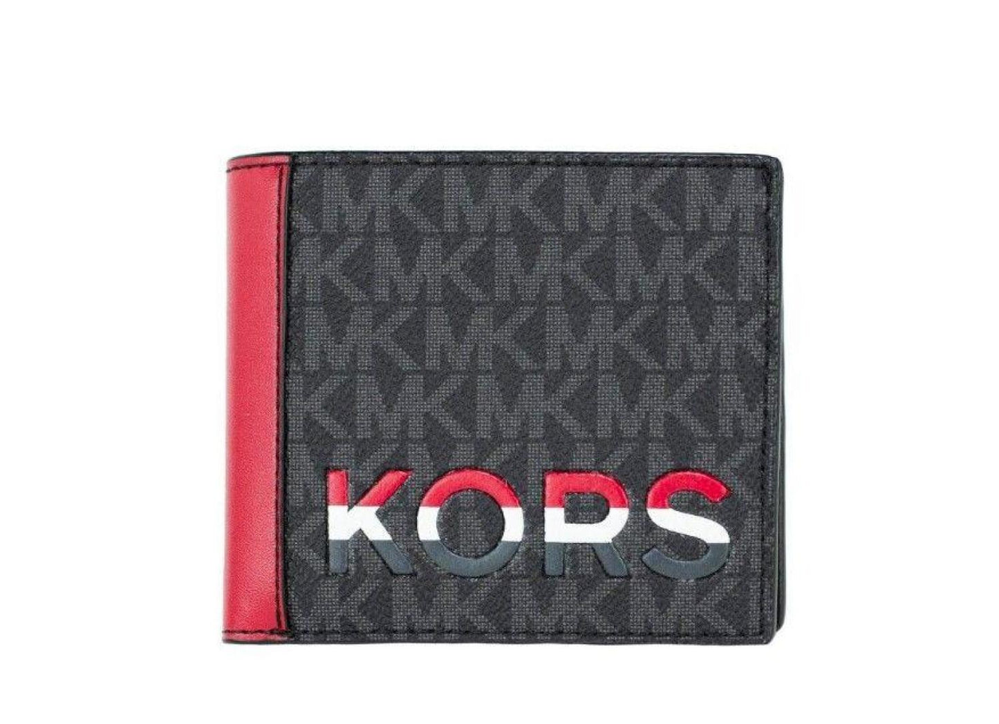 Michael Kors Cooper  Flame Signature Leather Graphic Logo Billfold Women's Wallet