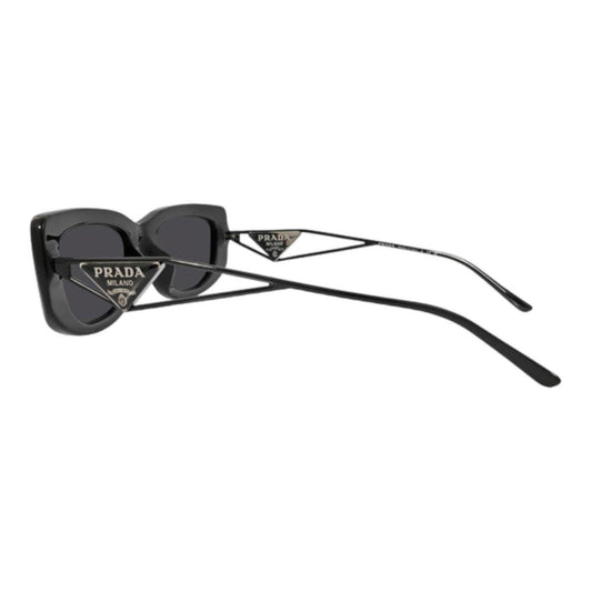 PRADA Women's PR 14YS 1AB5S0 Black Frame Dark Grey Lens Sunglasses