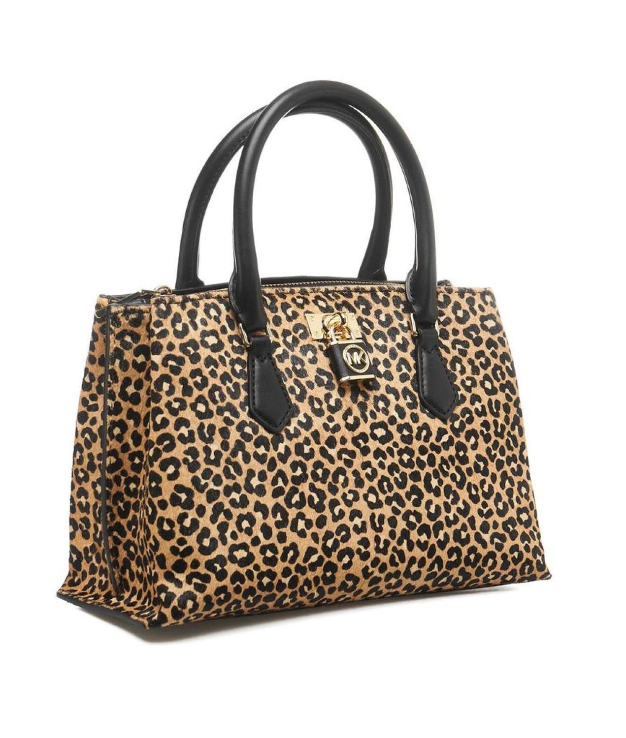 Michael kors 2024 leopard tote