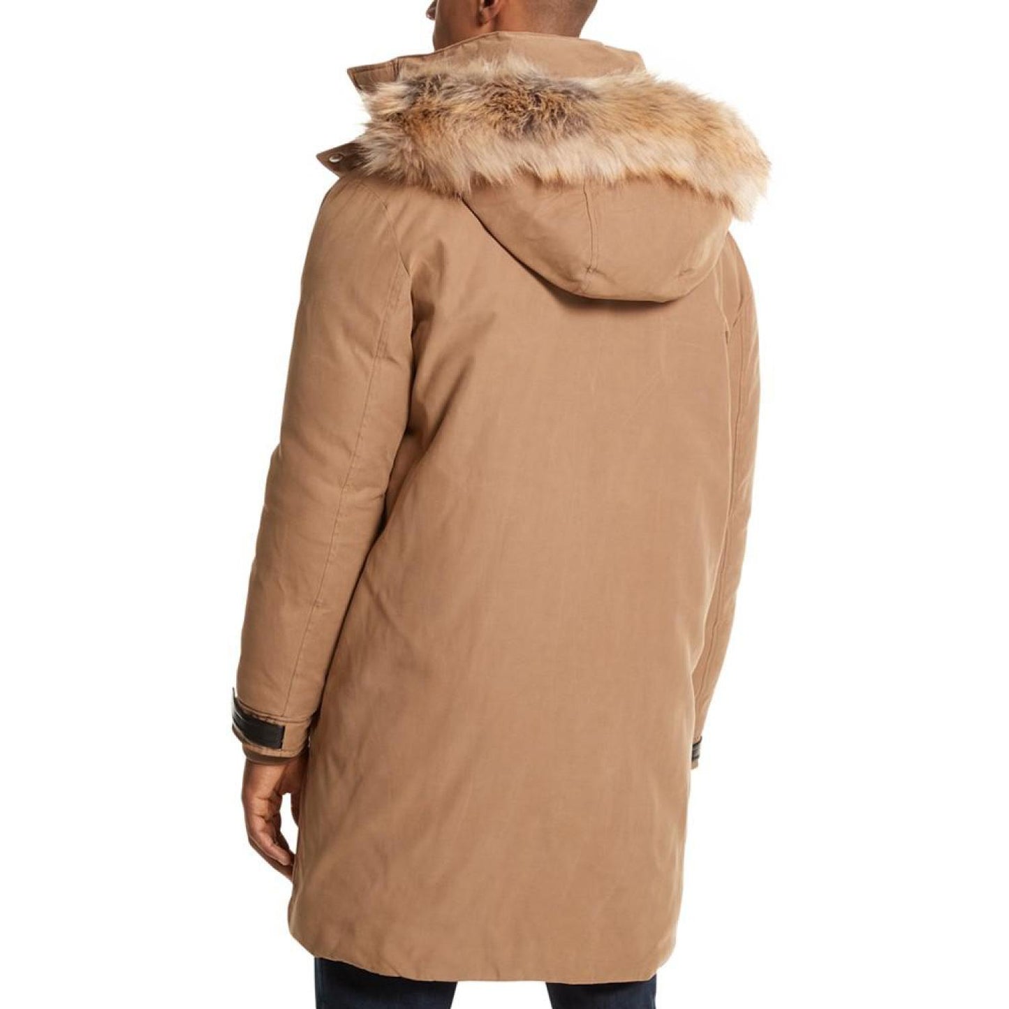 Men's Faux-Fur-Trim Hooded Parka