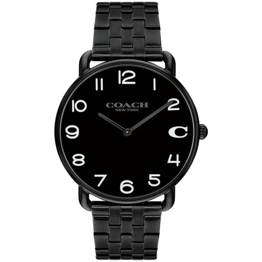 Men's Elliot Black Stainless Steel Bracelet Watch 40mm