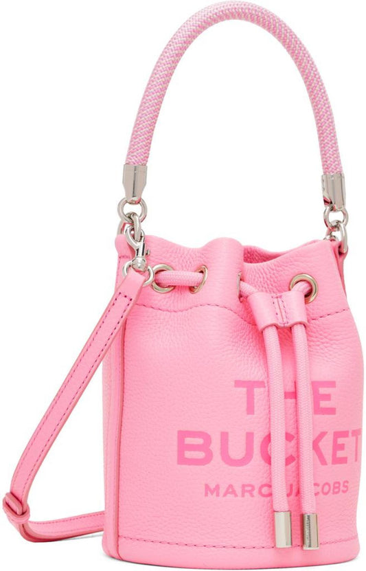 Pink 'The Leather Mini Bucket' Bag