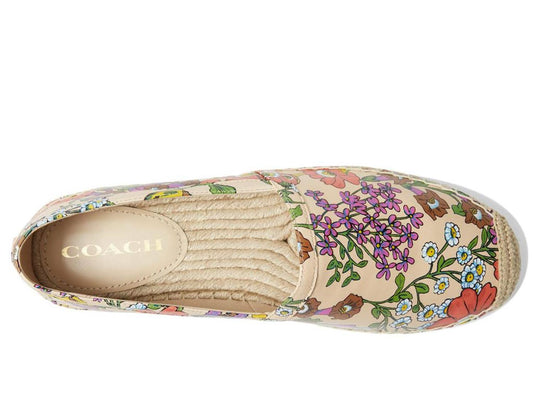 Collins Printed Leather Espadrille