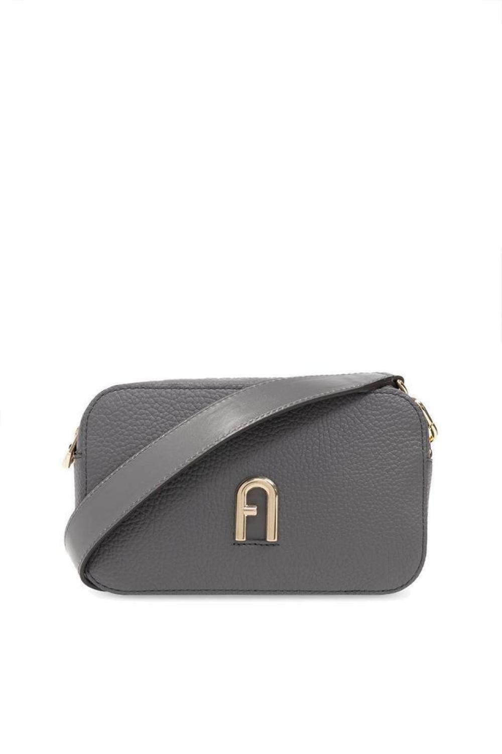 Furla Logo-Plaque Zipped Mini Crossbody Bag