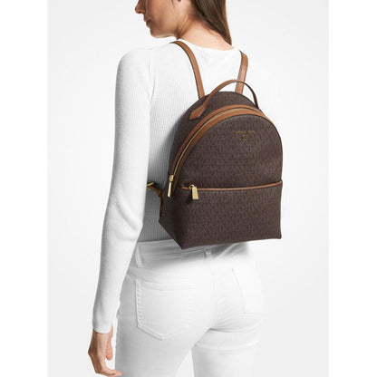 Logo Valerie Medium Backpack