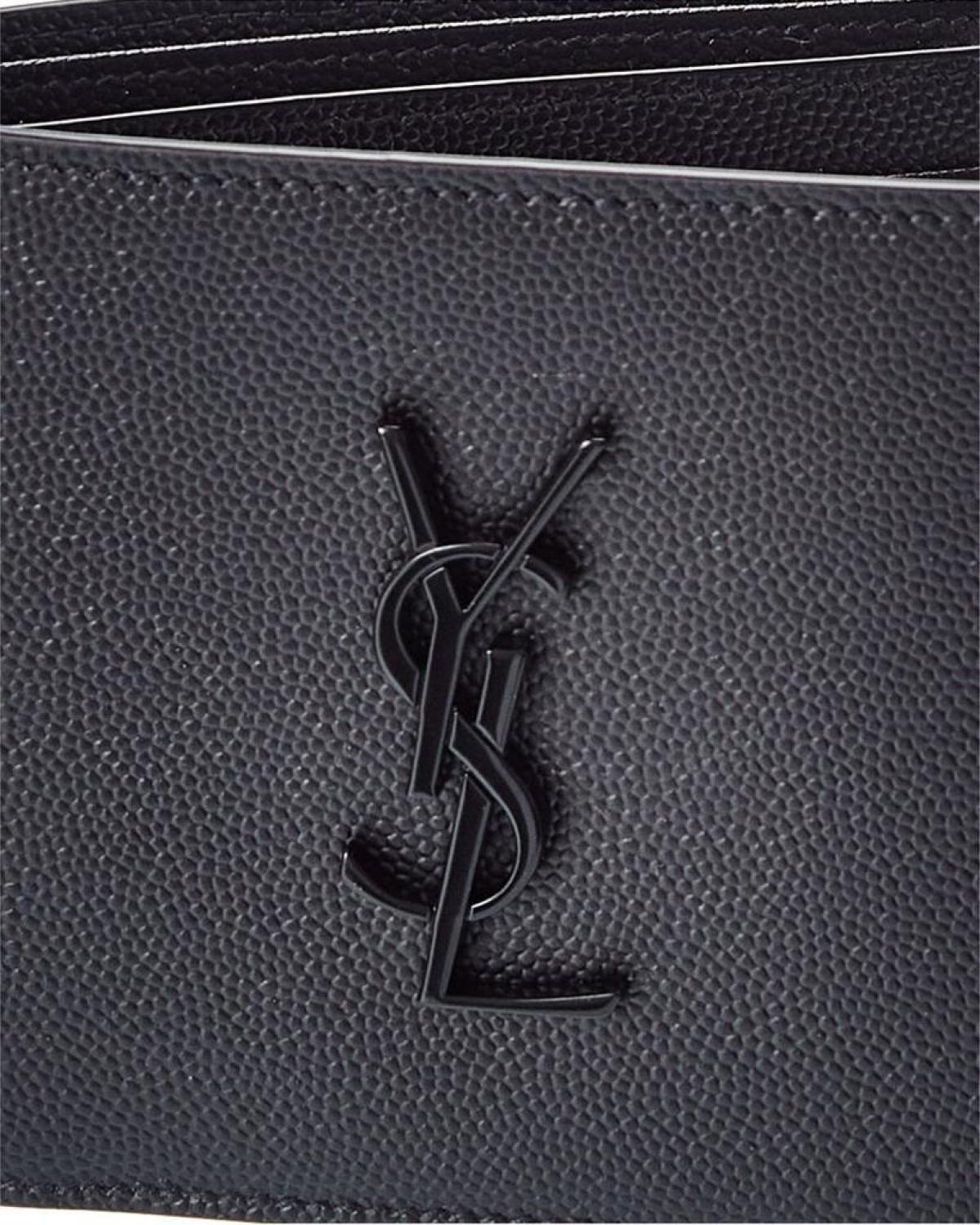 Saint Laurent Monogram East/West Leather Wallet