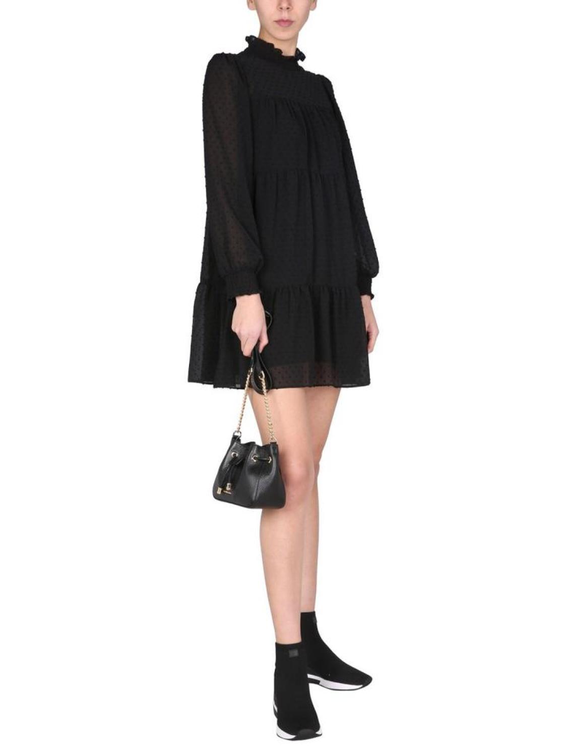 Michael Michael Kors Long-Sleeved Mini Dress