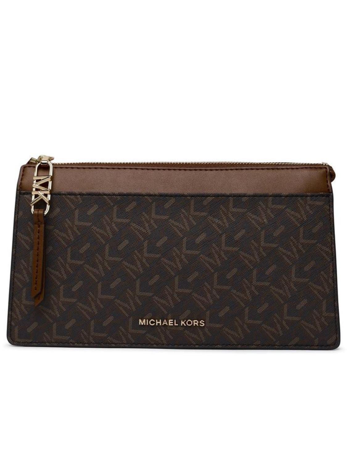 Michael Michael Kors Monogram Jacquard Zipped Crossbody Bag