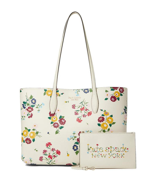 All Day Bouquet Toss Printed PVC Large Tote