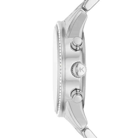 Women's Ritz Chronograph Silver-Tone Stainless Steel Bracelet Watch 37mm