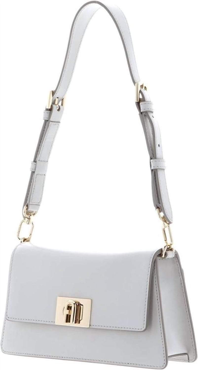 Women's Zoe Leather Shoulder Handbag In Marshmallow