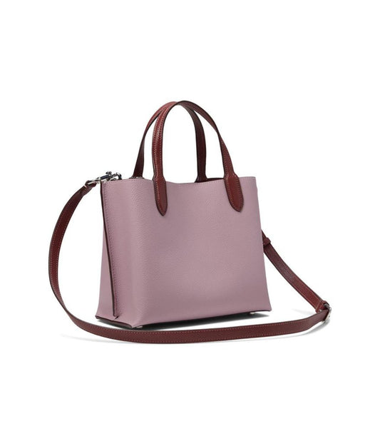 Color-Block Leather Willow Tote 24