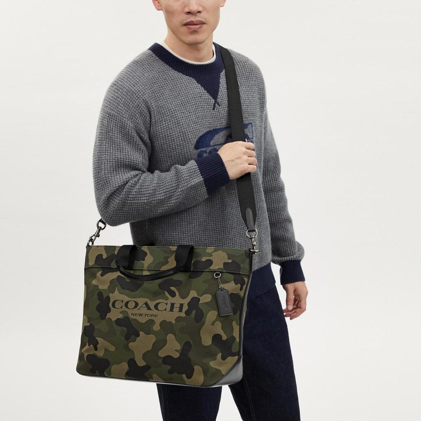 Coach Outlet Tote 38 With Camo Print