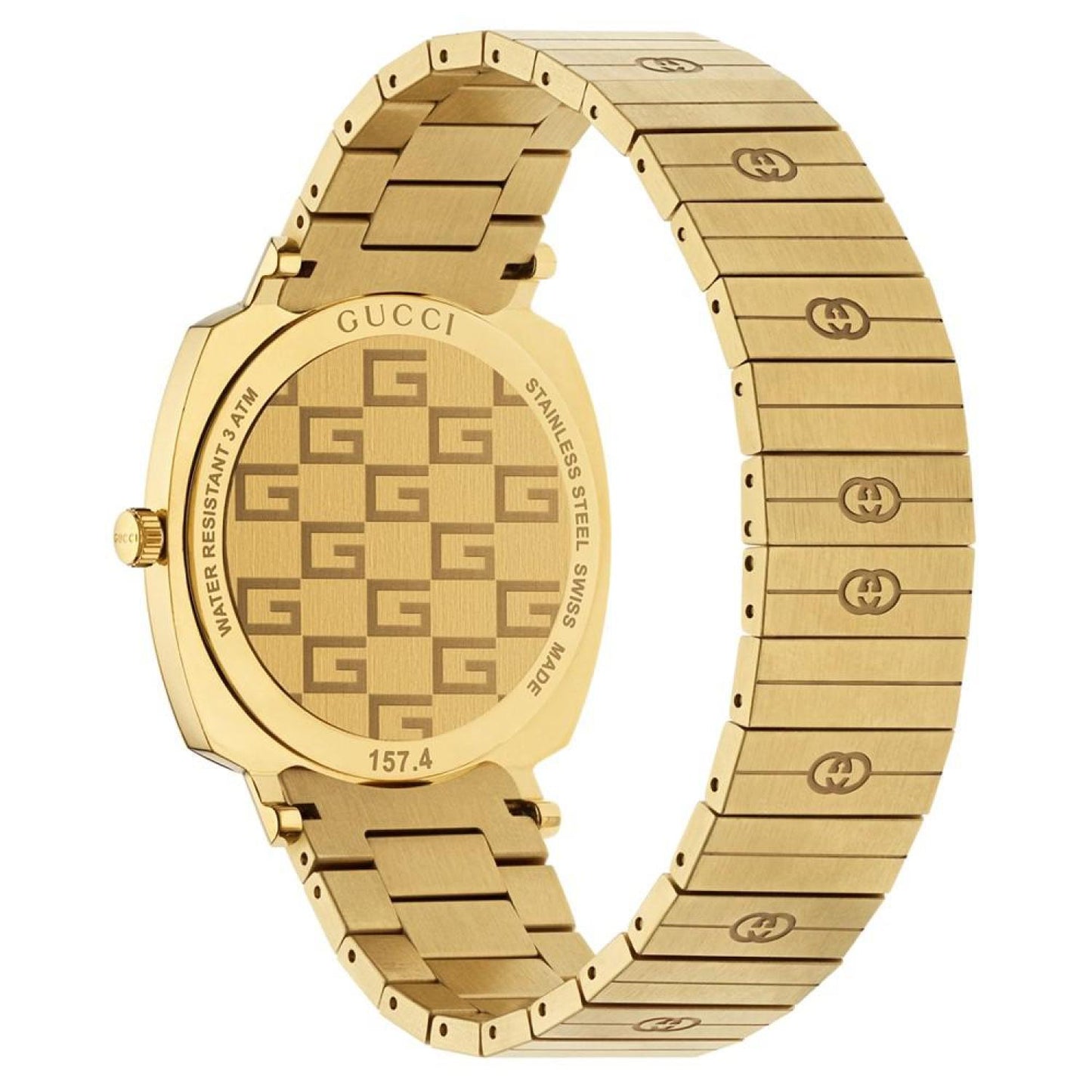 Men's Swiss Grip Gold-Tone PVD Stainless Steel Bracelet Watch 38mm