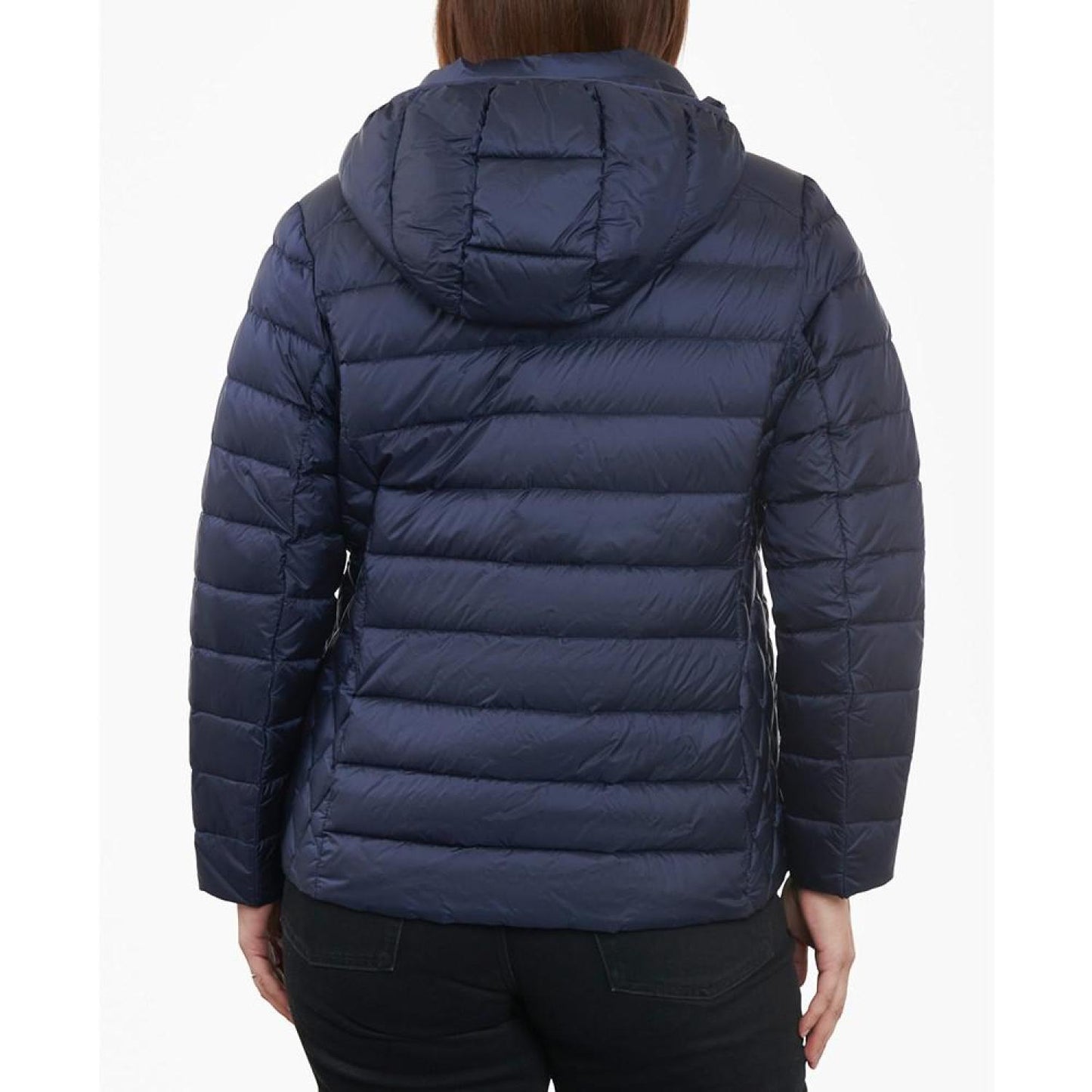 Women's Plus Size Hooded Packable Down Puffer Coat