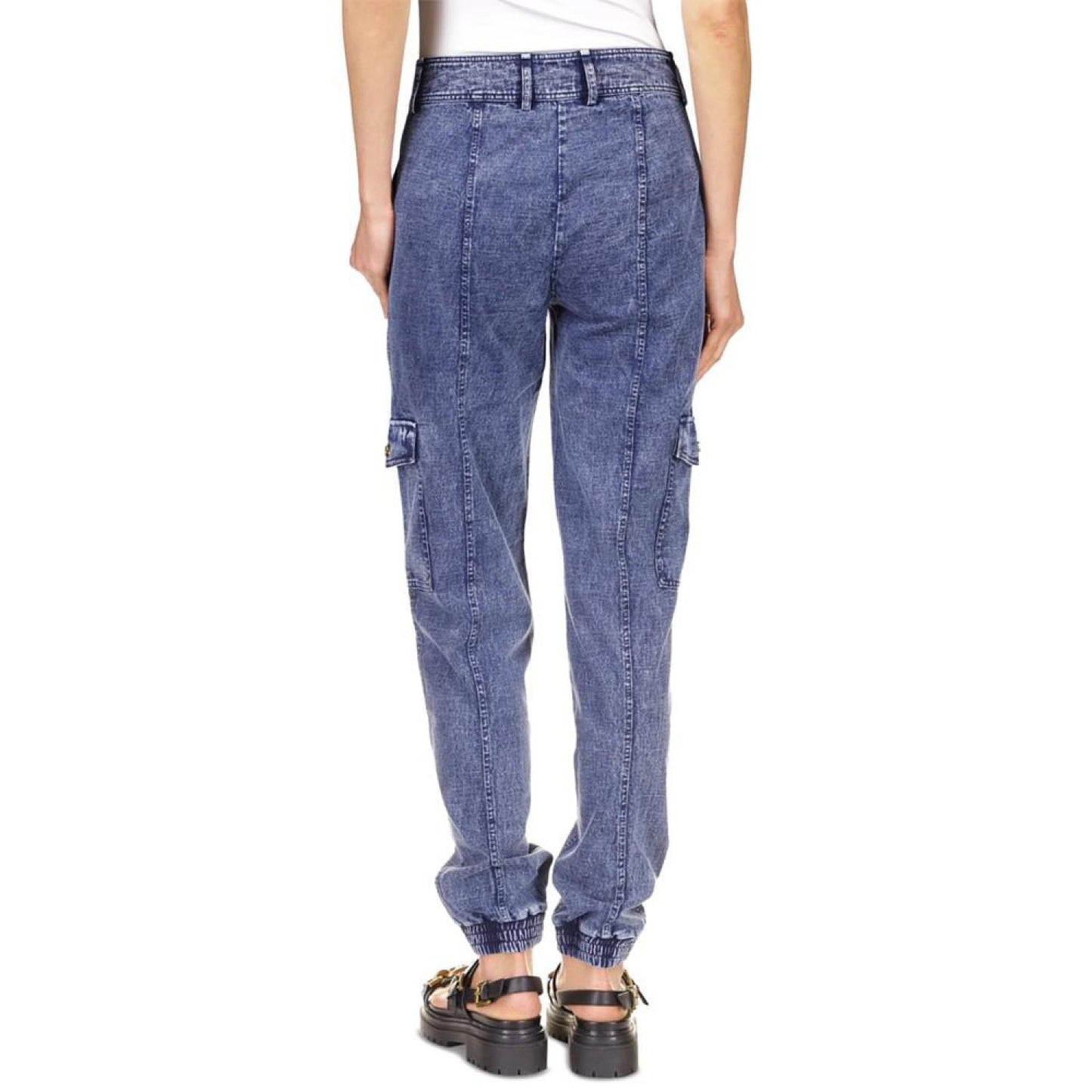 Women's Acid-Wash Utility Pants