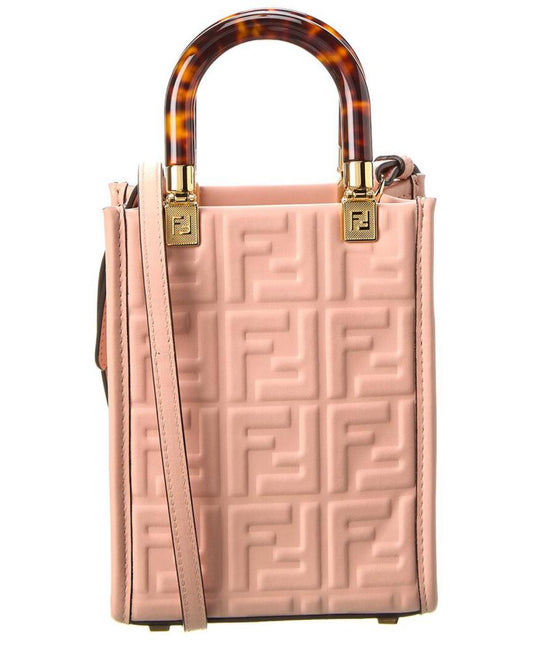 FENDI Sunshine Mini Leather Tote