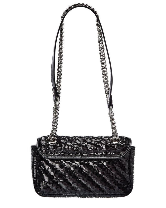 Gg Marmont Mini Sequin Shoulder Bag