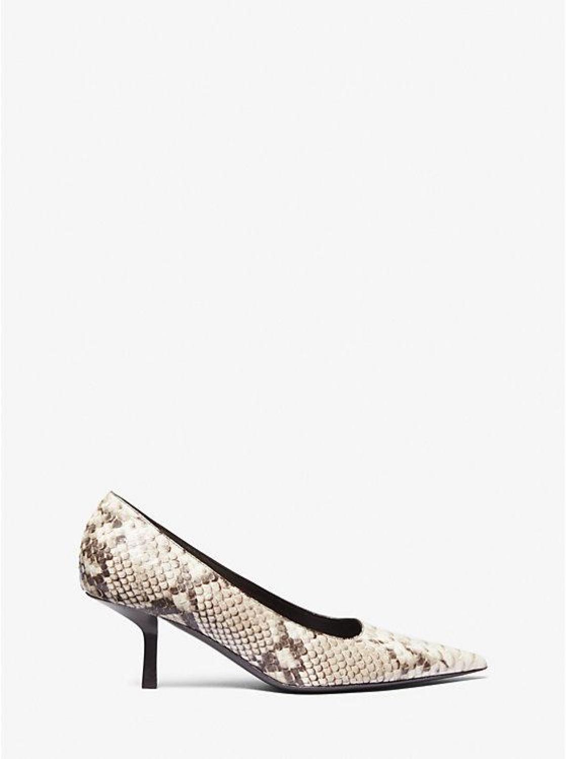 Frankie Python Embossed Leather Pump