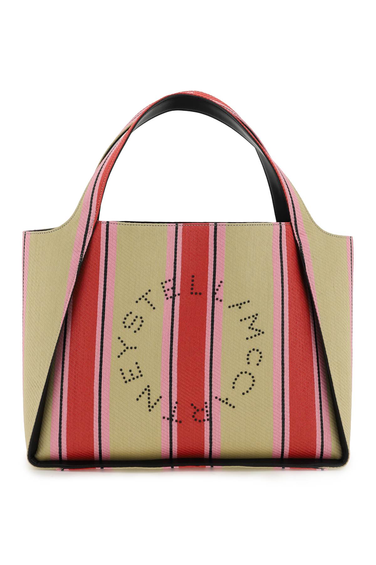 Stella mccartney 'stella logo' raffia tote bag