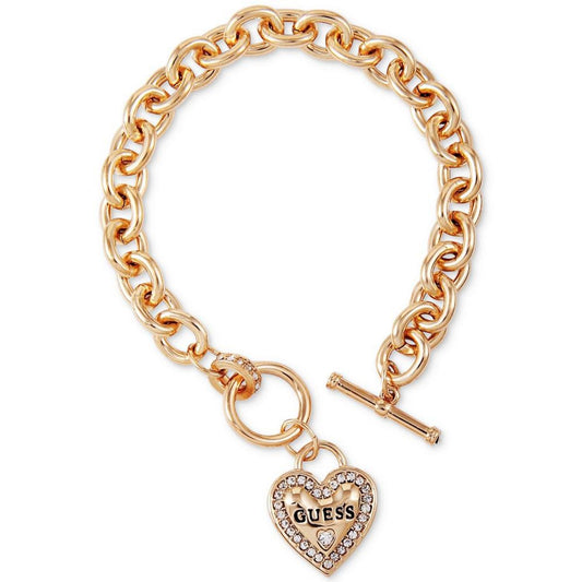 My Sparkly Valentine Logo Heart Charm Toggle Bracelet