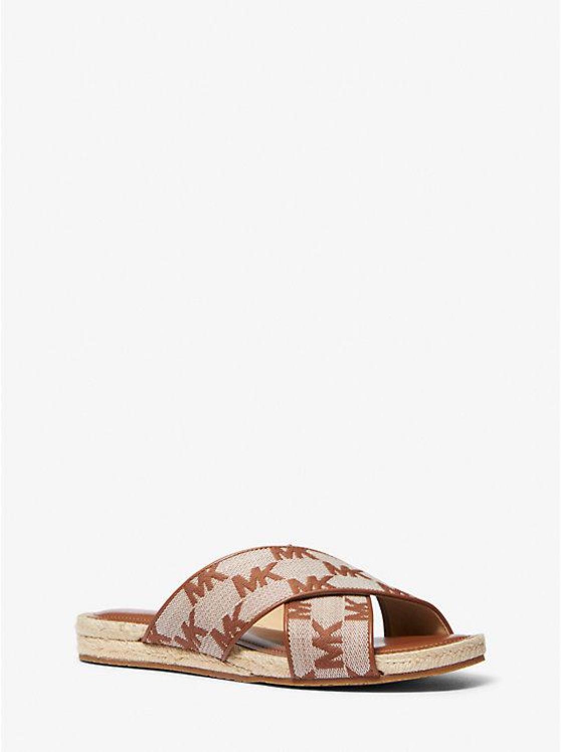 Jolie Logo Jacquard Espadrille Sandal