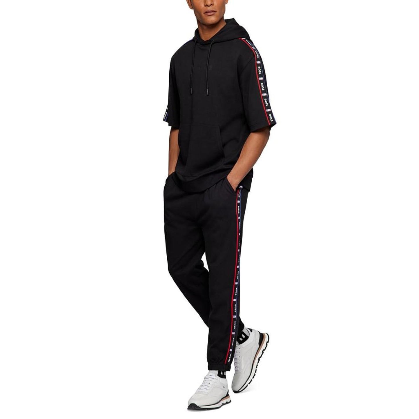 BOSS x NBA Men's Relaxed-Fit Tracksuit Bottoms