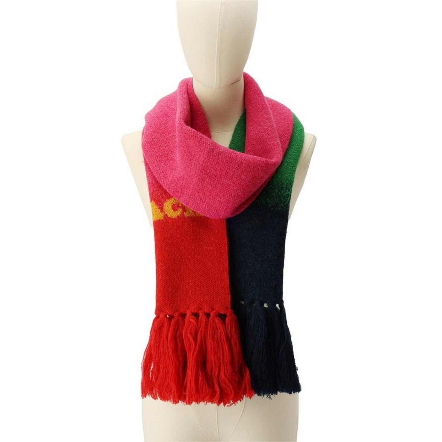 Women's Colorblocked Ombré Knit Scarf