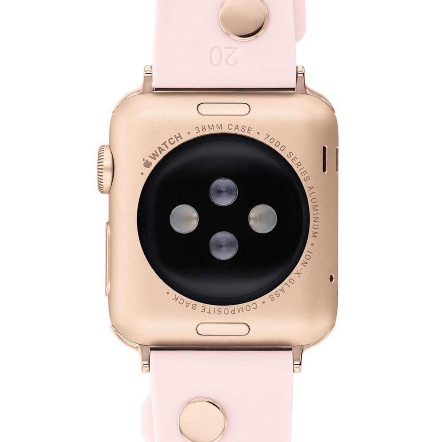 Women's Tea Rose Blush Rubber 38/40/41mm Apple Watch Band