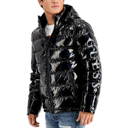 Men's Holographic Hooded Puffer Jacket