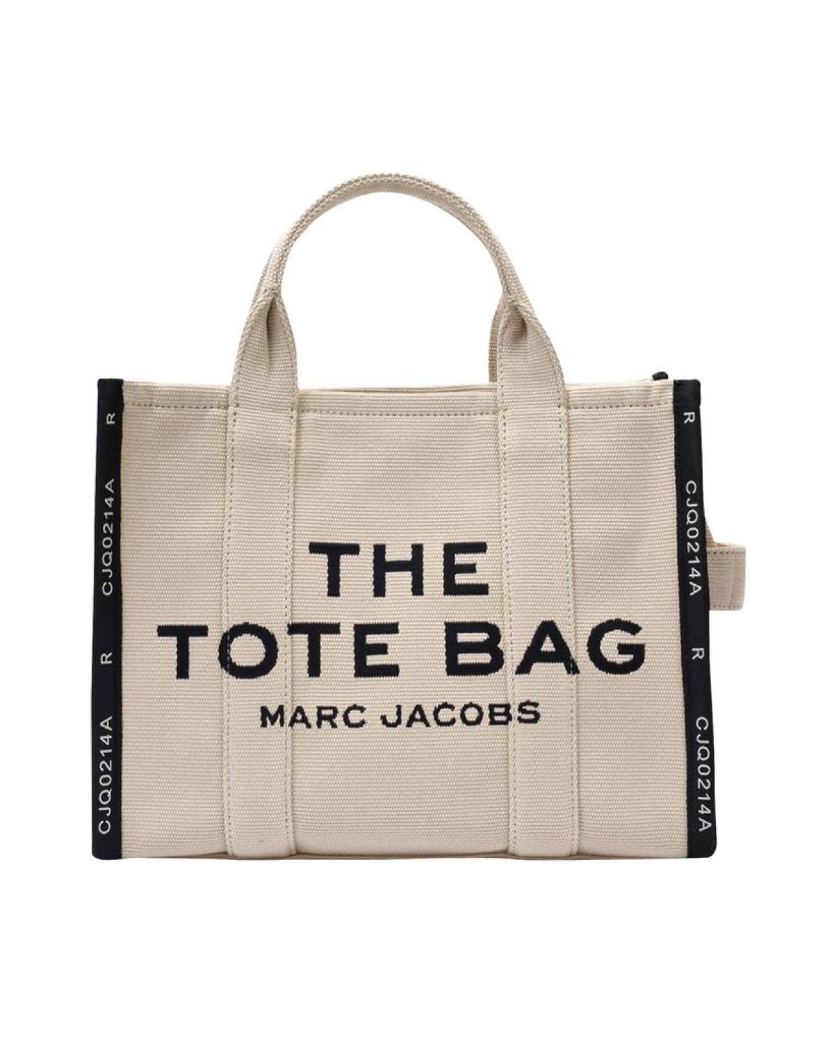 The Small Tote Bag Jacquard - Marc Jacobs -  Warm Sand - Cotton