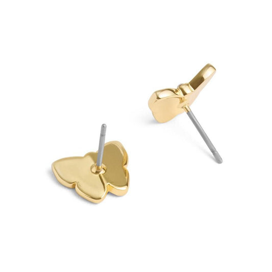 Purple Enamel Signature Butterfly Stud Earrings