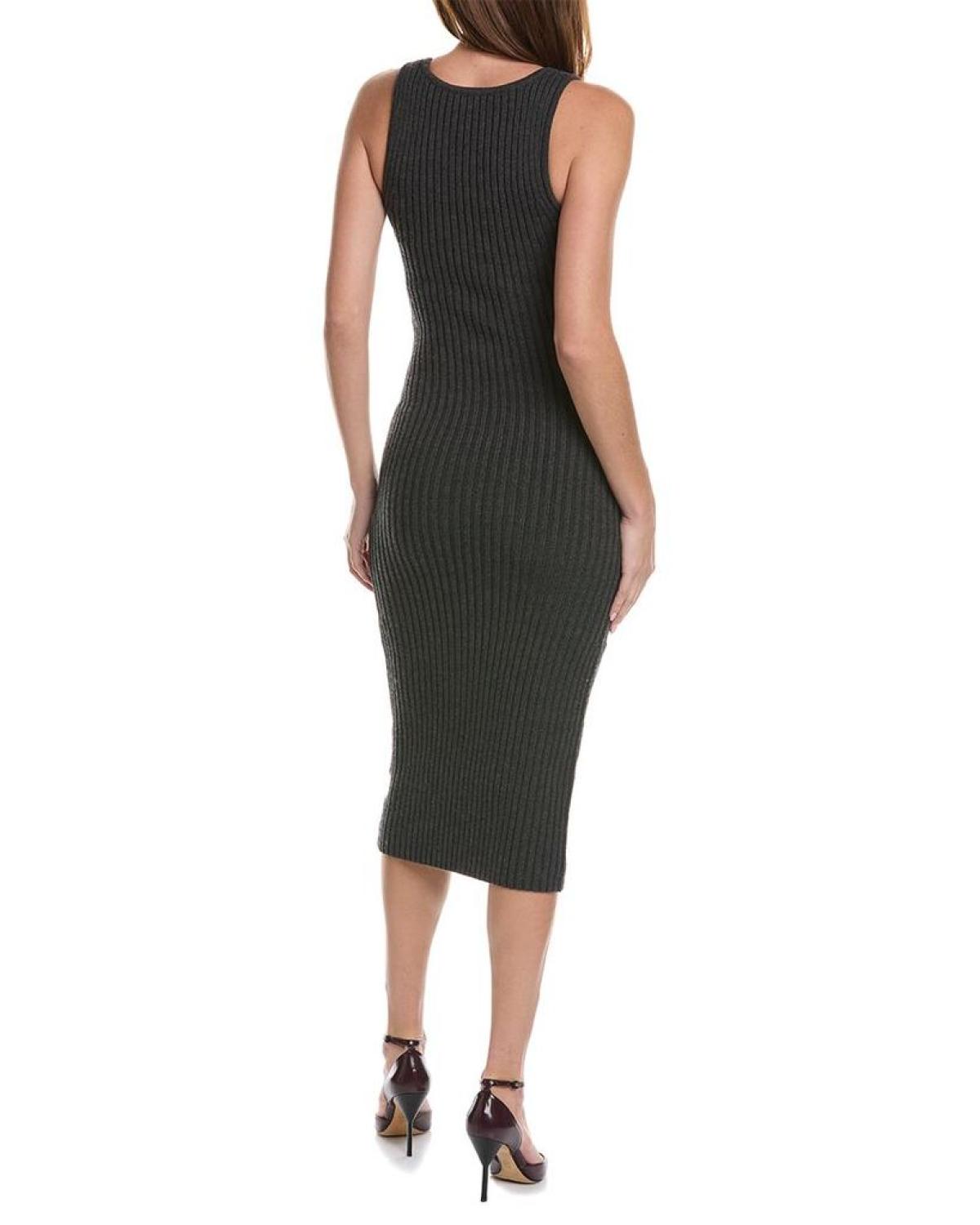 Michael Kors Collection Ribbed Wool-Blend Tank Dress