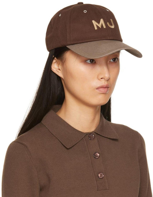 Brown & Taupe 'The Cap' Logo Cap