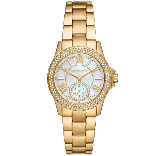 Women's Everest Quartz Three-Hand Gold-Tone Stainless Steel Watch 33mm