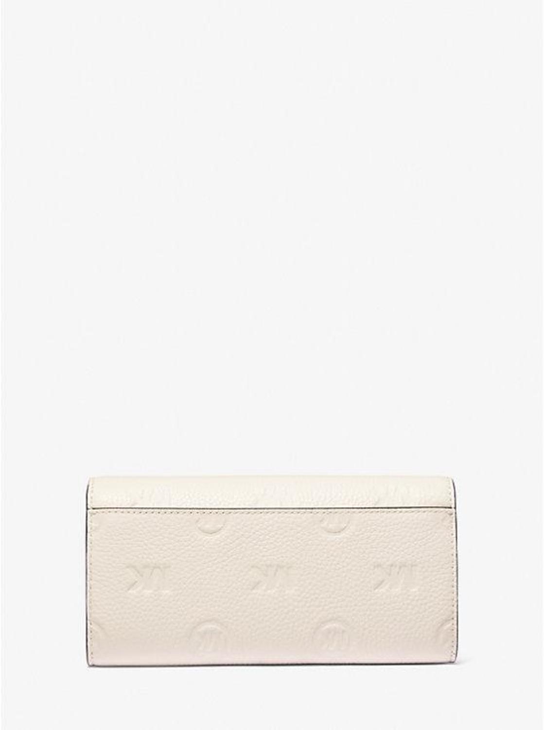 Jet Set Travel Large Logo Embossed Leather Envelope Wallet