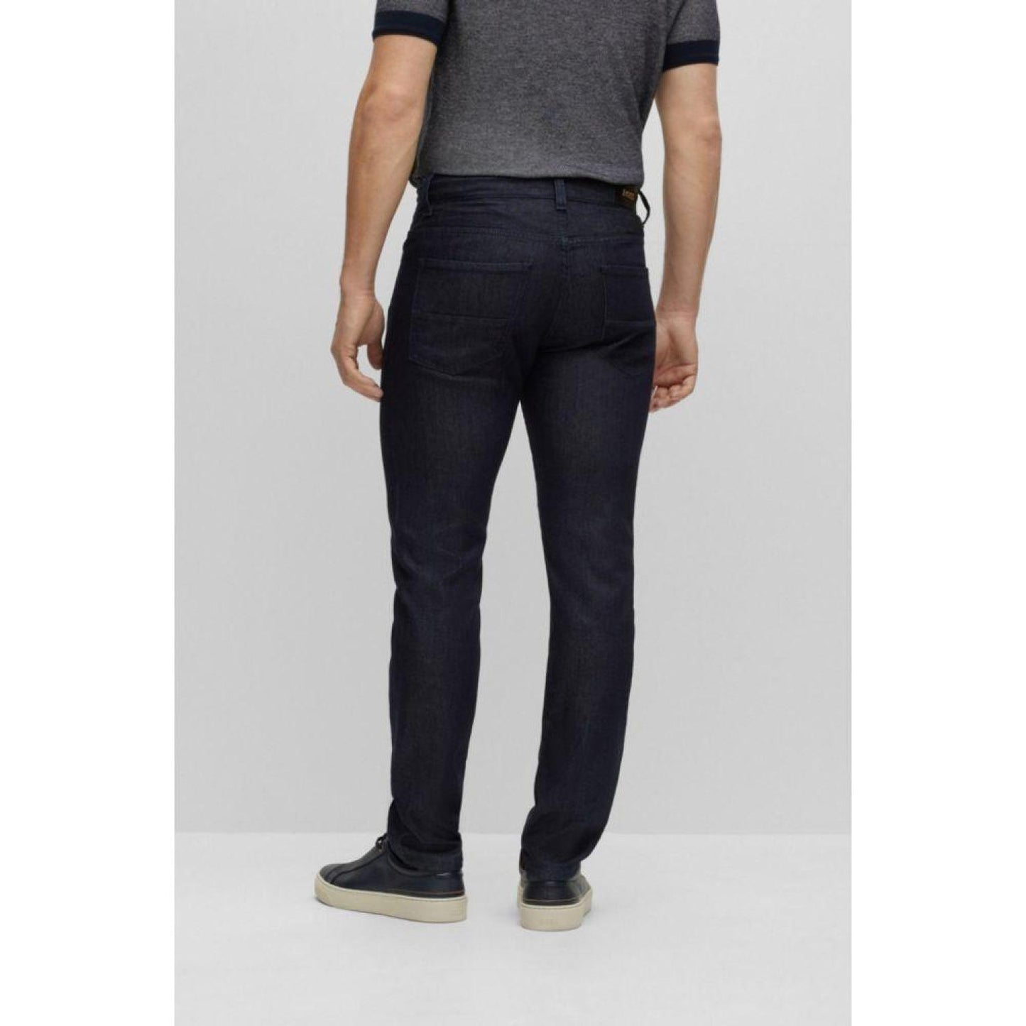 Slim-fit jeans in Italian stretch denim with silk