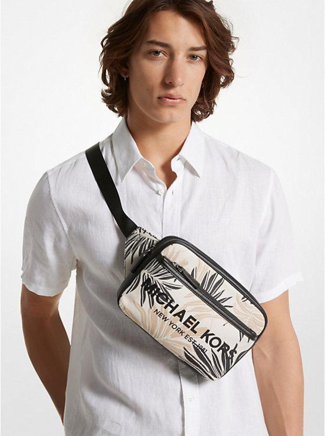 Cooper Slim Palm Jacquard Belt Bag