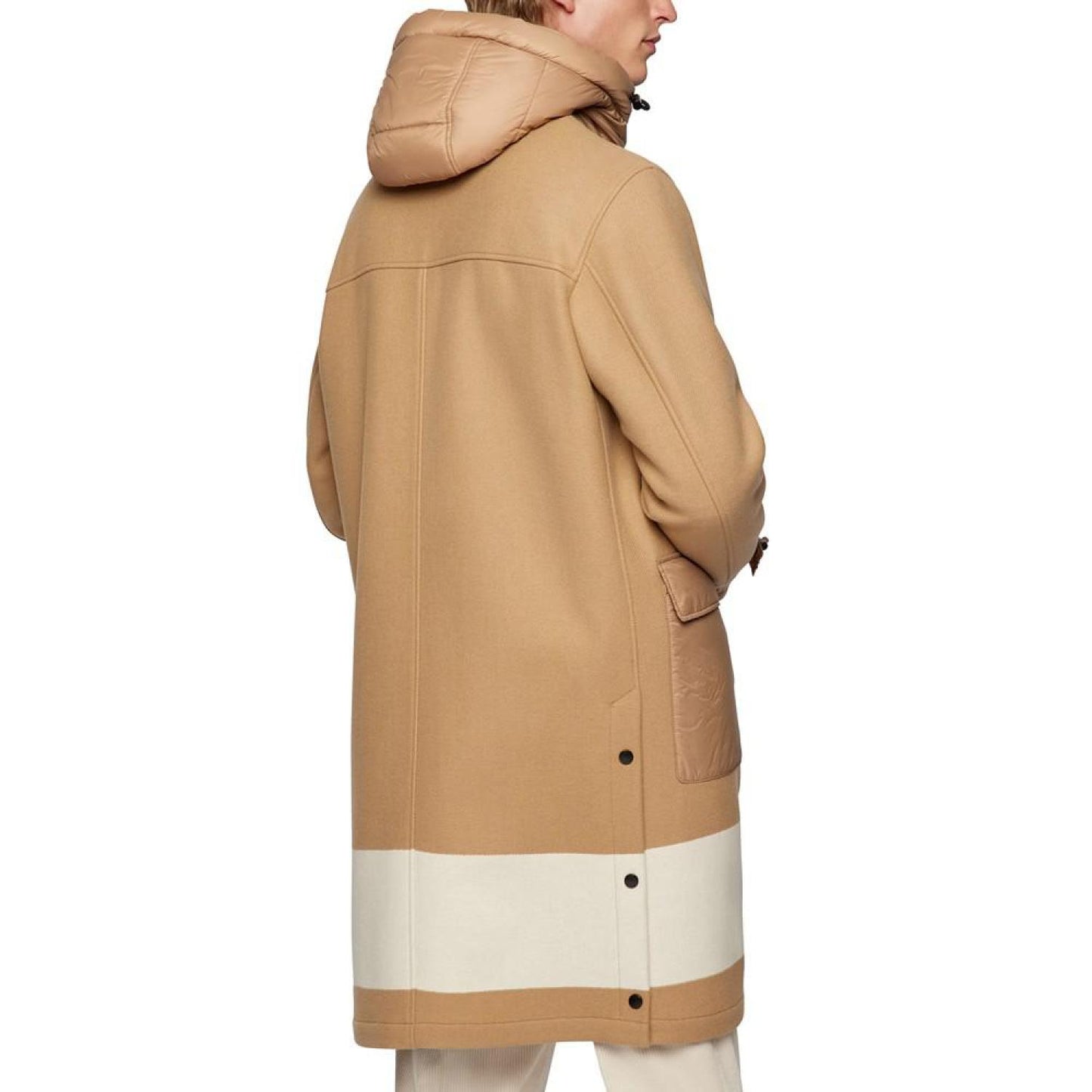 Men's Color-Blocked Duffle Coat