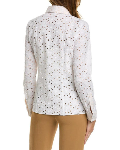 Michael Kors Floral Eyelet Hansen Shirt