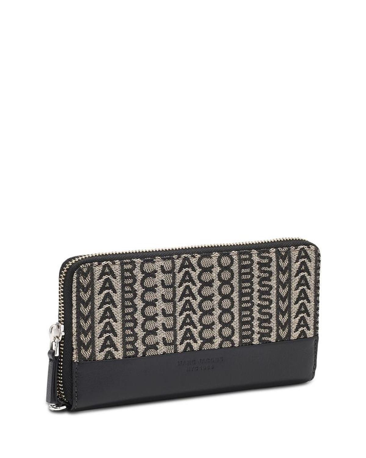 The Monogram Jacquard Continental Wristlet Wallet