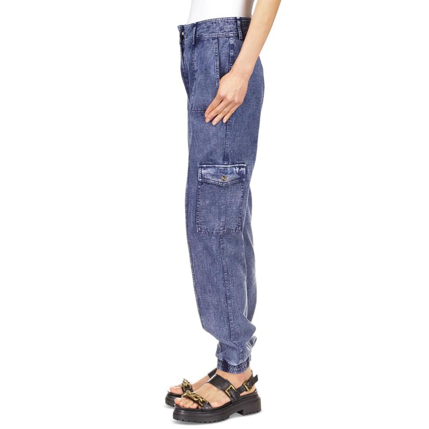 Women's Acid-Wash Utility Pants