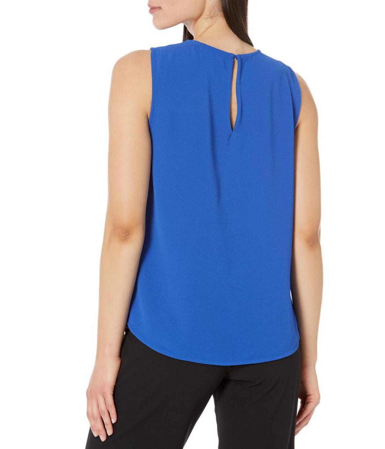 Solid Crepe Wrap Top