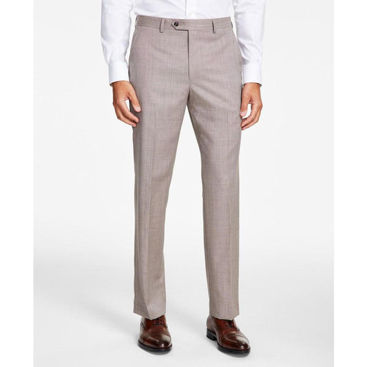 Men's Classic-Fit Stretch Wool-Blend Suit Pants