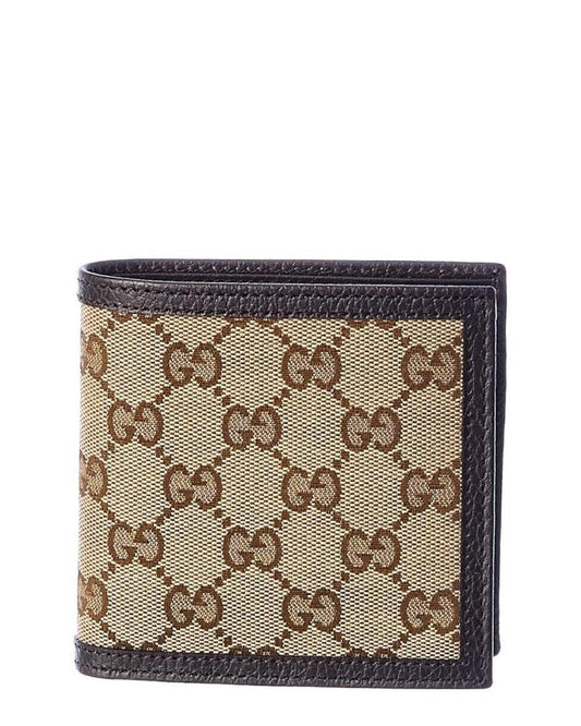 Gucci Original GG Canvas & Leather Wallet, os, Brown