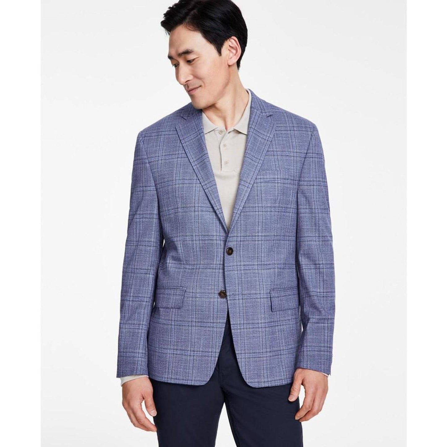 Men's Classic-Fit Plaid Sport Coat