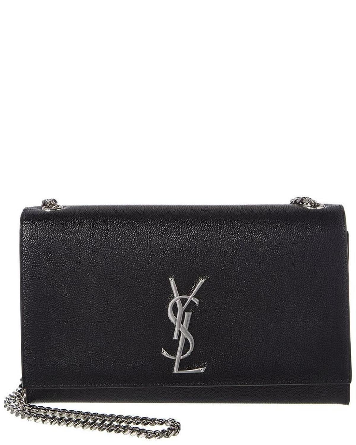 Saint Laurent Kate Monogram Medium Leather Shoulder Bag, ns