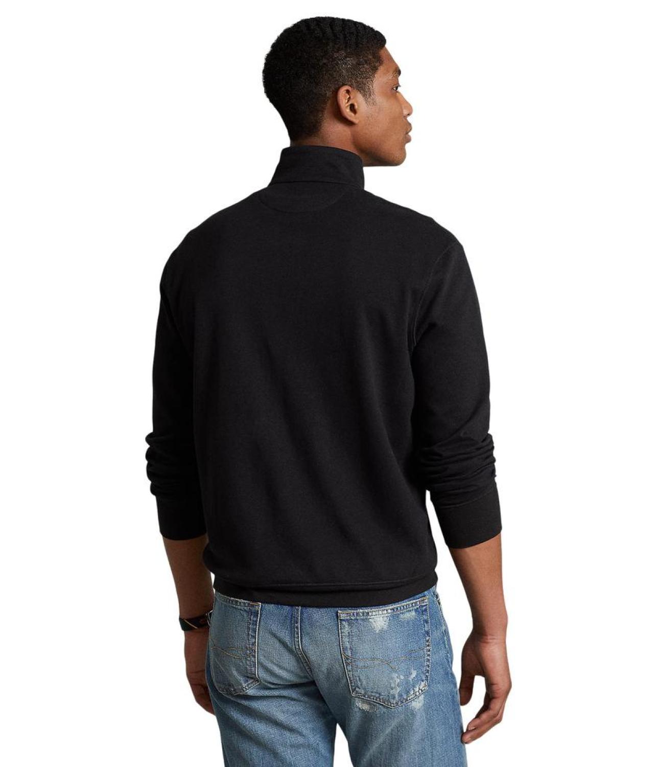 Luxury Jersey Quarter-Zip Pullover