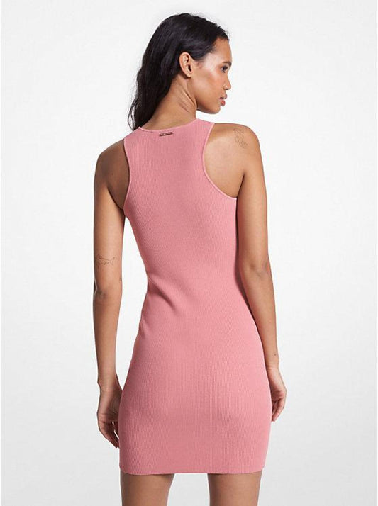 Ribbed Knit Racerback Tank Dress