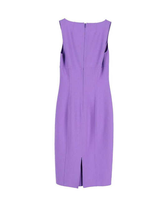 Michael Kors Sleeveless Shift Dress in Purple Wool